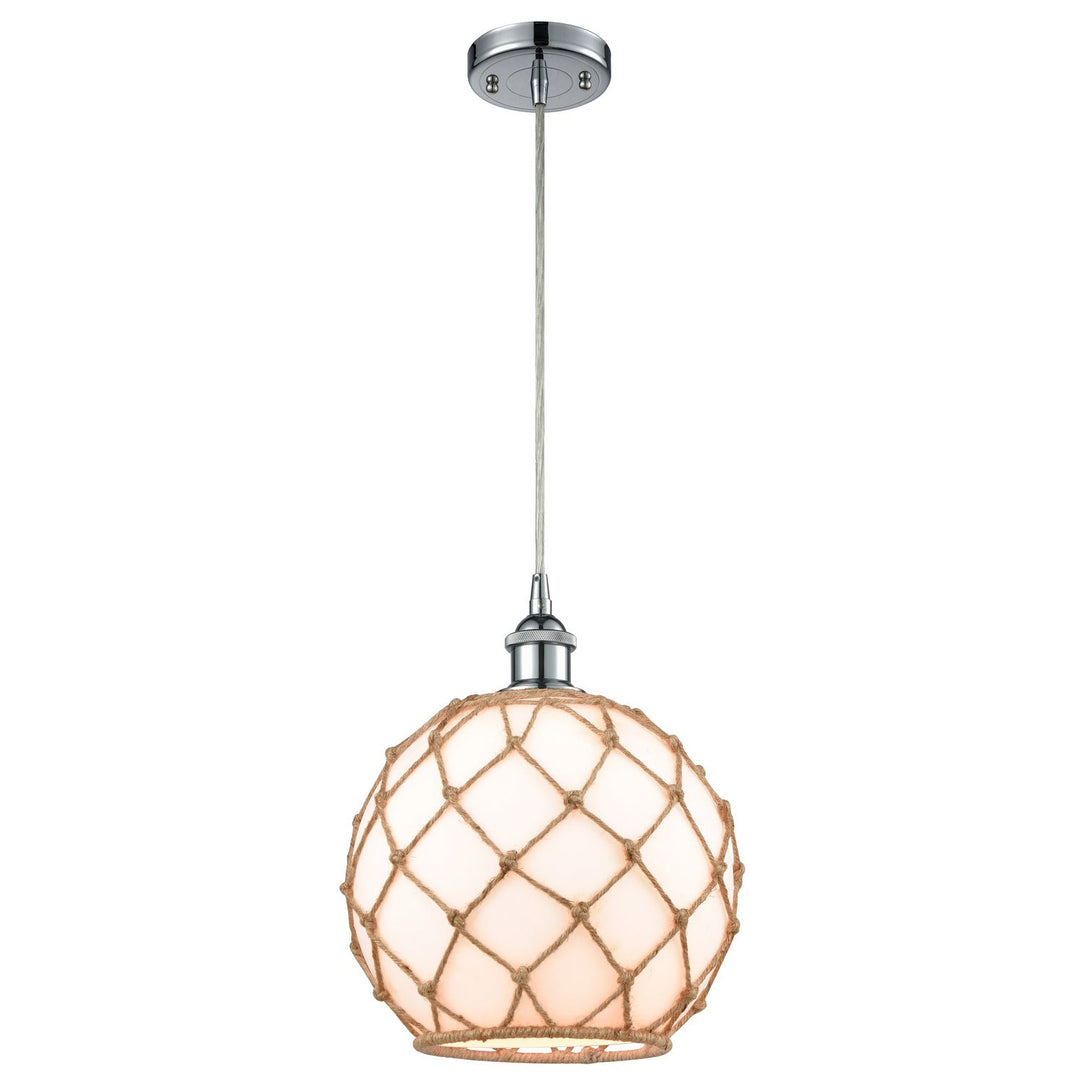 Innovations Ballston 516-1P-PC-G121-10RB Pendant Light - Polished Chrome
