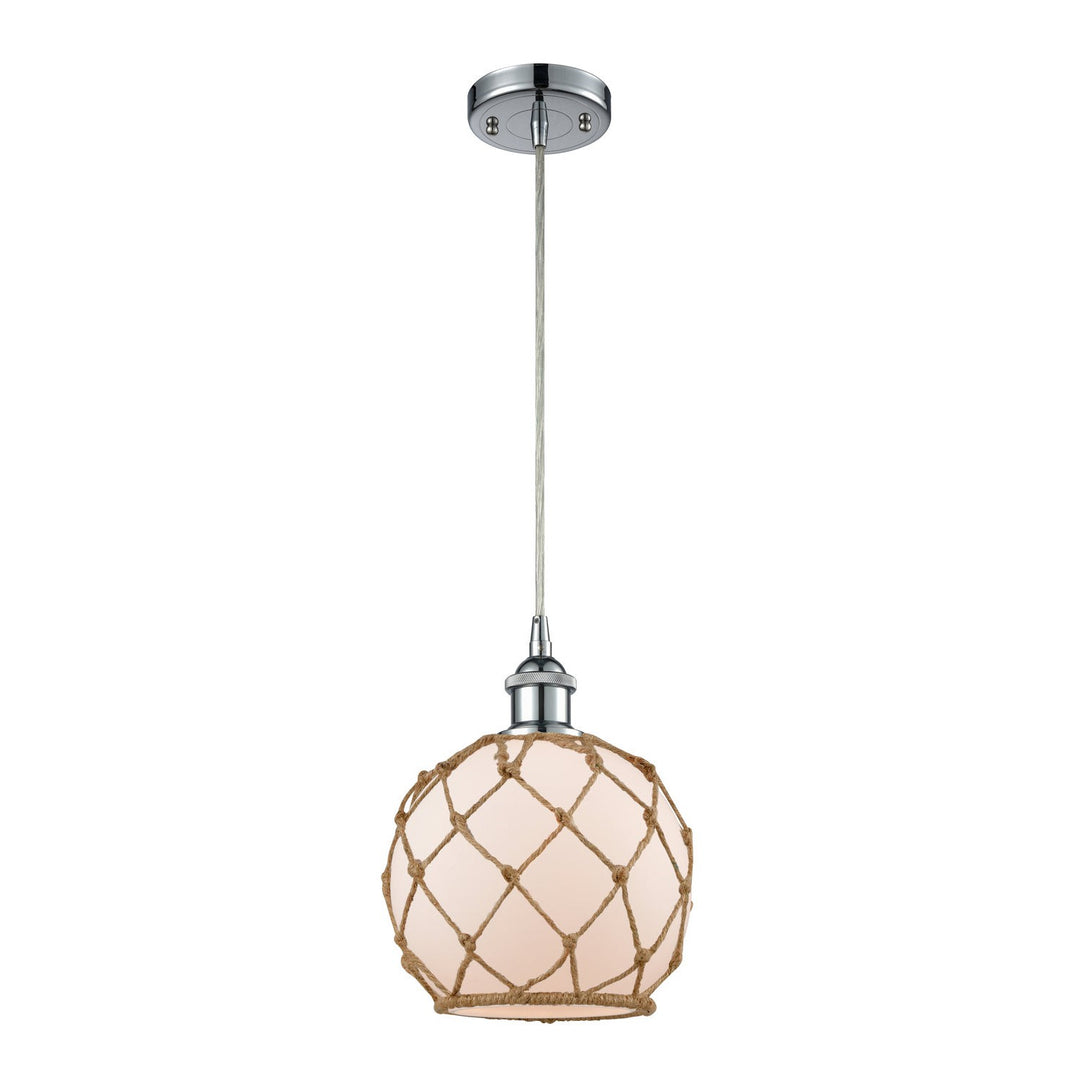 Innovations Ballston 516-1P-PC-G121-8RB-LED Pendant Light - Polished Chrome