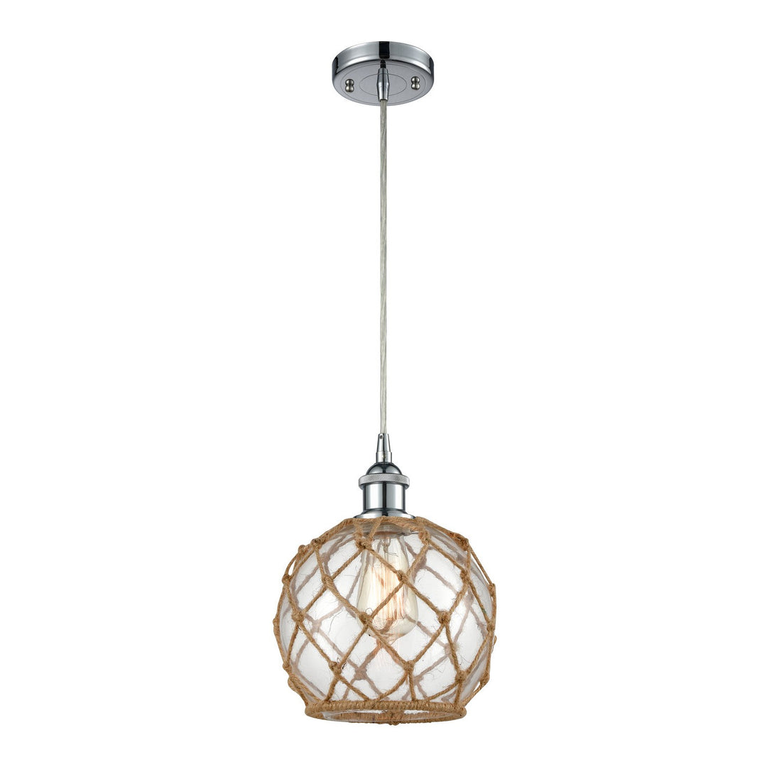 Innovations Ballston 516-1P-PC-G122-8RB Pendant Light - Polished Chrome