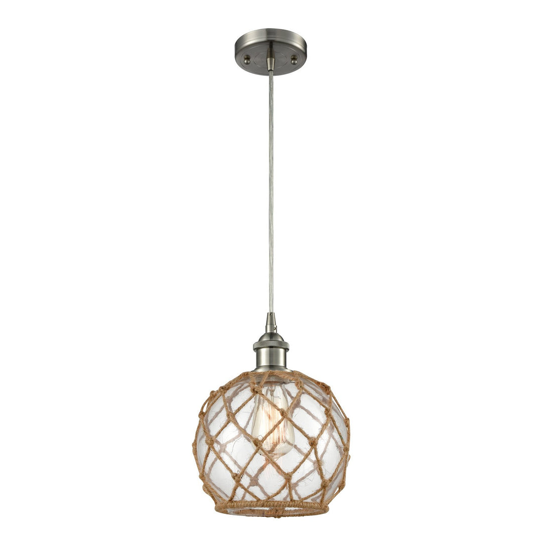 Innovations Ballston 516-1P-SN-G122-8RB Pendant Light - Brushed Satin Nickel