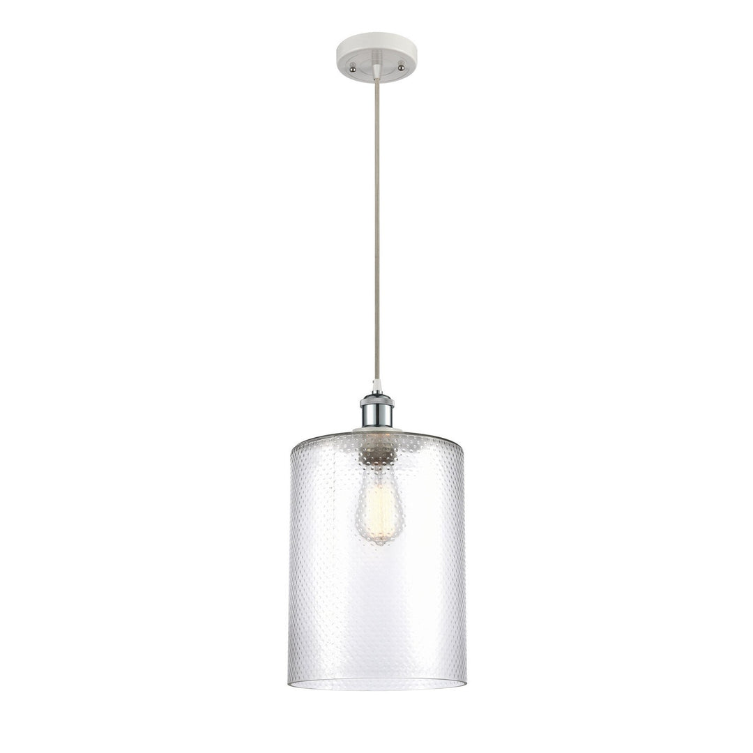 Innovations Ballston 516-1P-WPC-G112-L Pendant Light - White and Polished Chrome