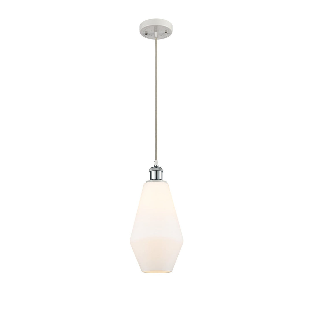 Innovations Ballston 516-1P-WPC-G651-7-LED Pendant Light - White and Polished Chrome
