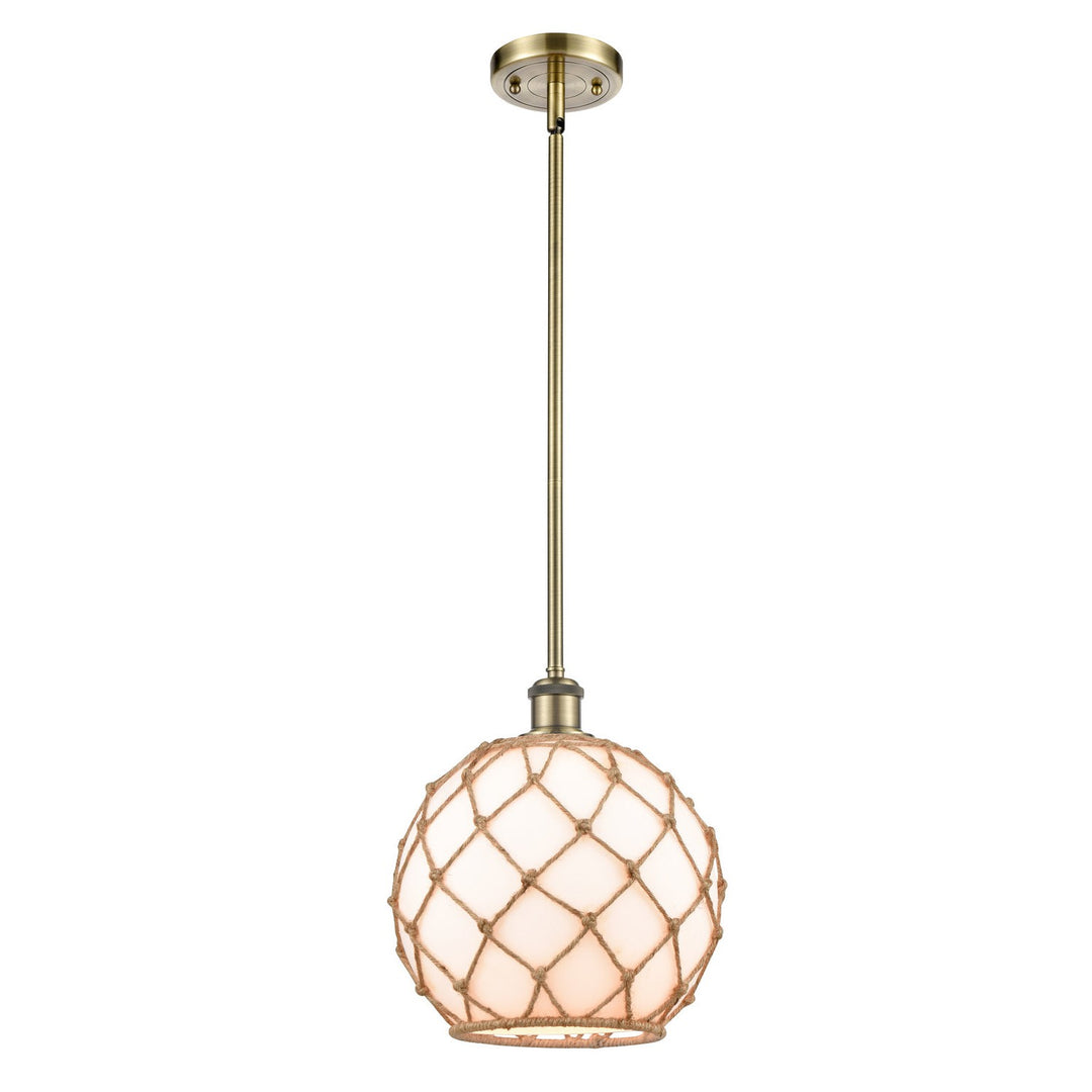 Innovations Ballston 516-1S-AB-G121-10RB Pendant Light - Antique Brass