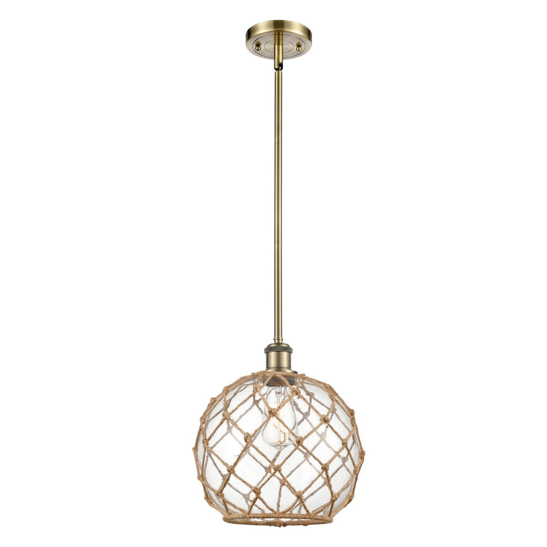 Innovations Ballston 516-1S-AB-G122-10RB Pendant Light - Antique Brass