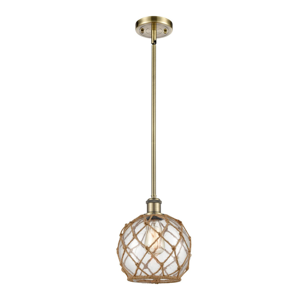 Innovations Ballston 516-1S-AB-G122-8RB-LED Pendant Light - Antique Brass