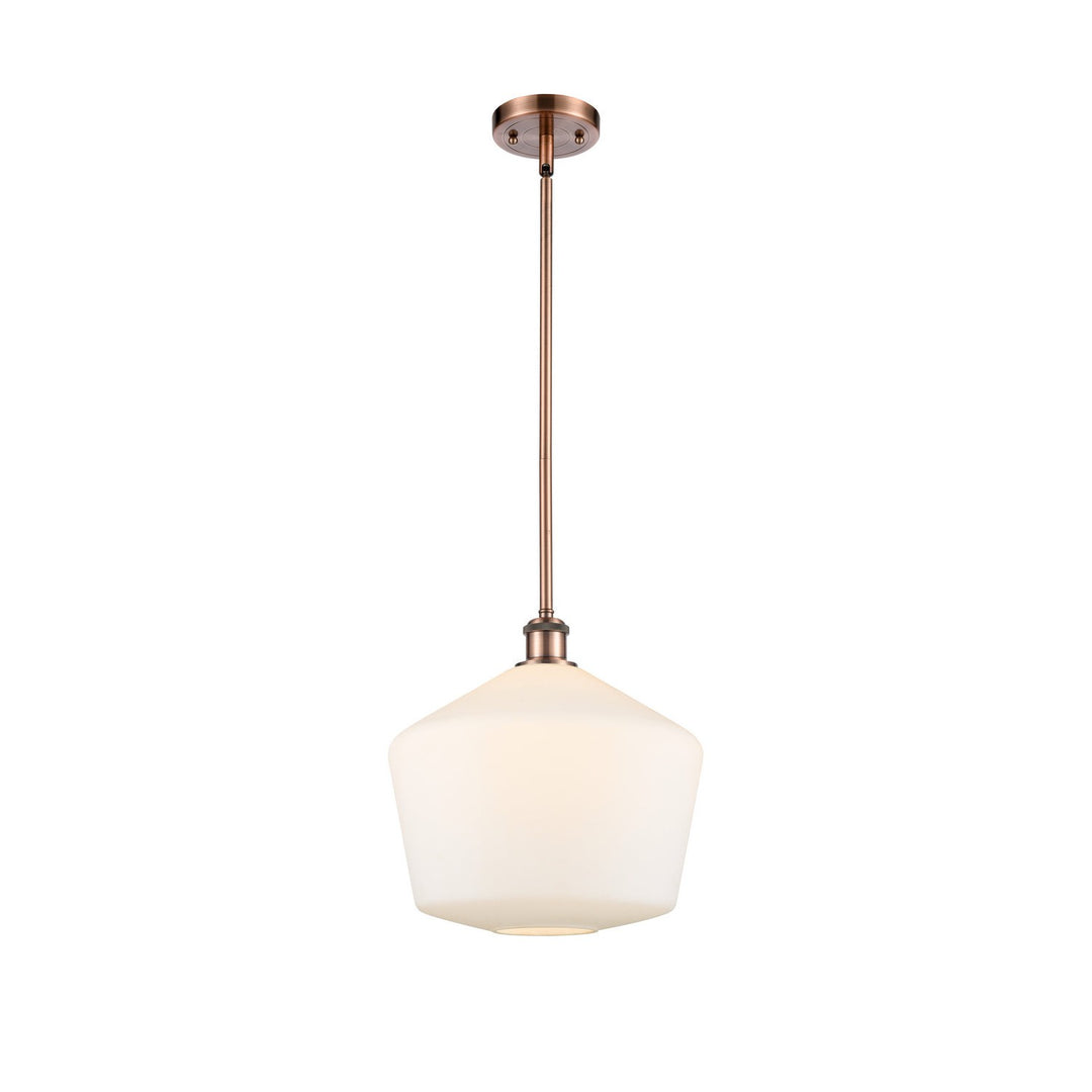 Innovations Ballston 516-1S-AC-G651-12 Pendant Light - Antique Copper
