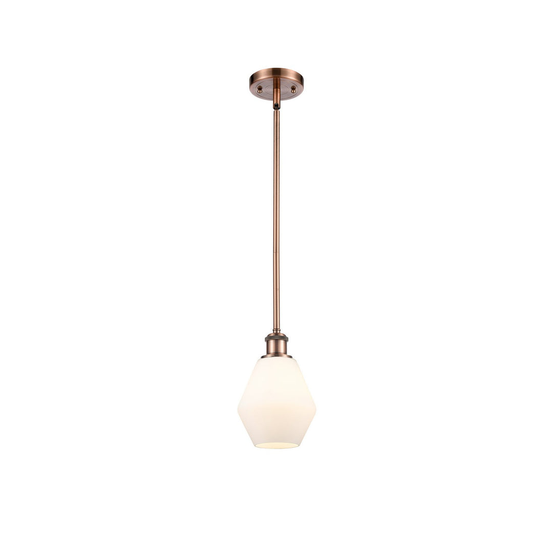 Innovations Ballston 516-1S-AC-G651-6-LED Pendant Light - Antique Copper