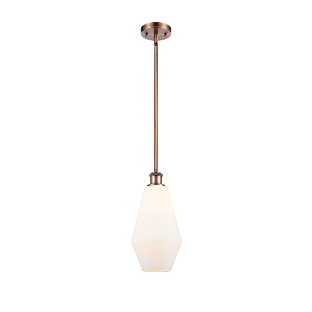 Innovations Ballston 516-1S-AC-G651-7-LED Pendant Light - Antique Copper
