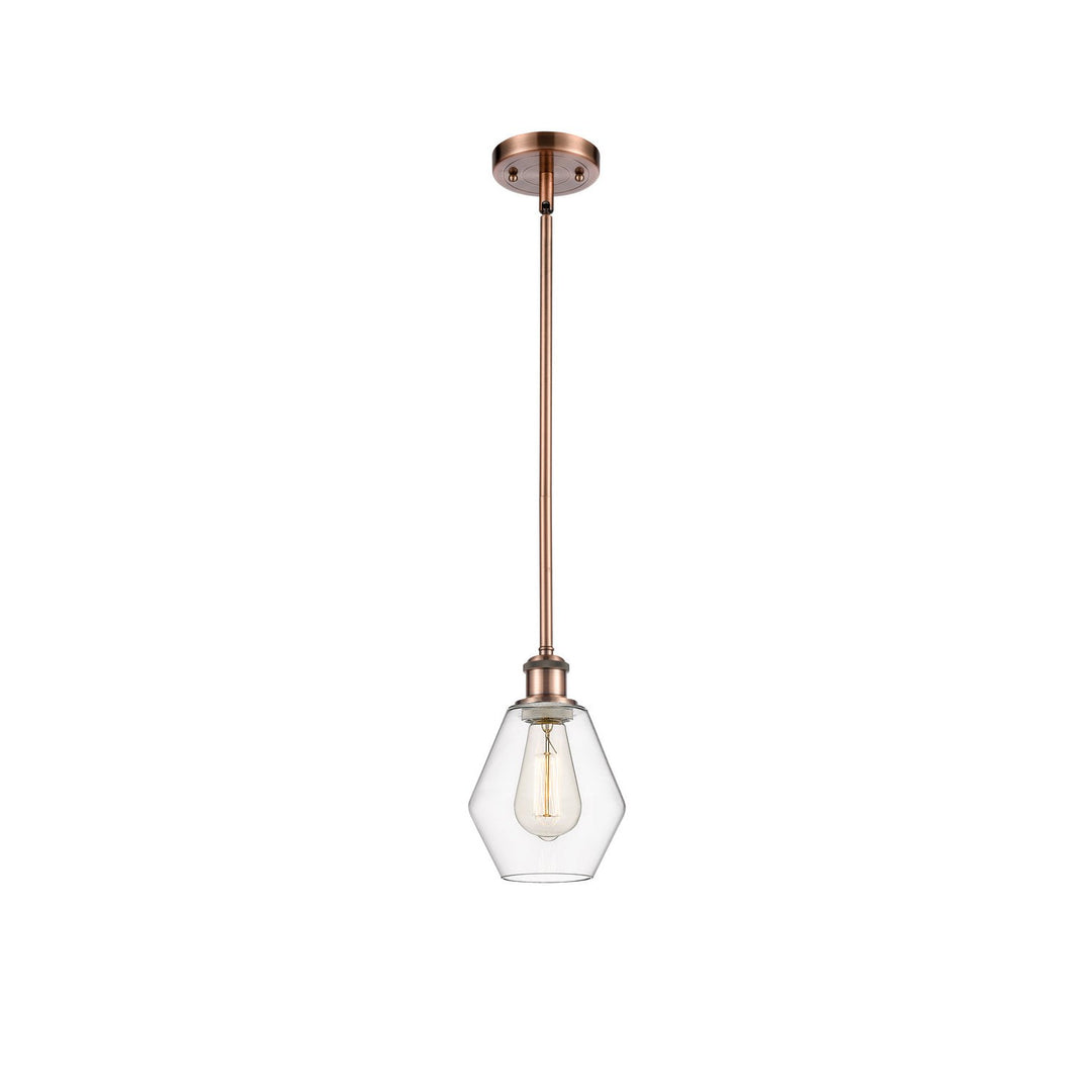 Innovations Ballston 516-1S-AC-G652-6-LED Pendant Light - Antique Copper