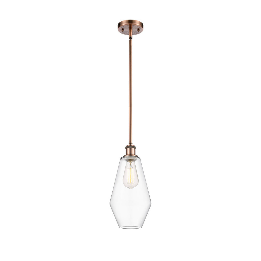 Innovations Ballston 516-1S-AC-G652-7-LED Pendant Light - Antique Copper