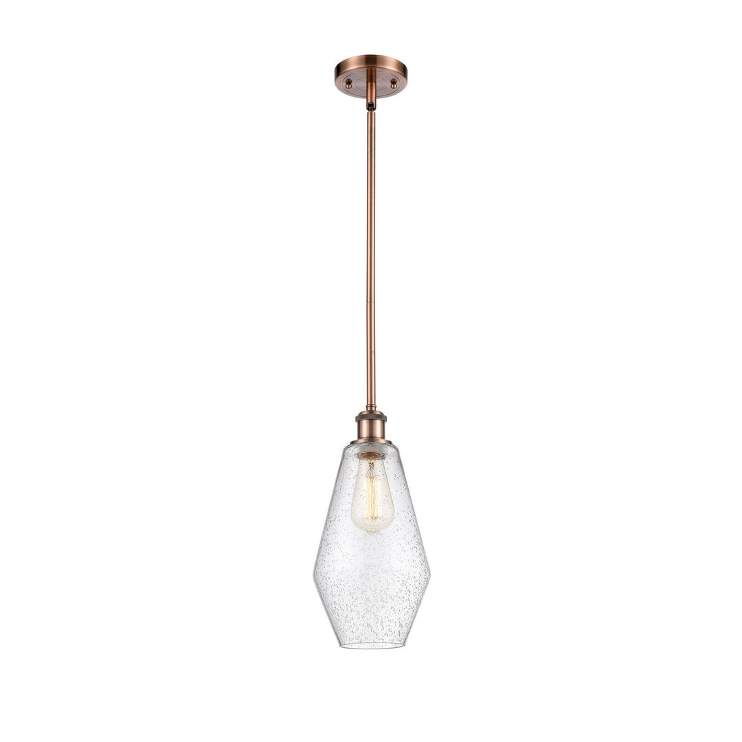Innovations Ballston 516-1S-AC-G654-7 Pendant Light - Antique Copper