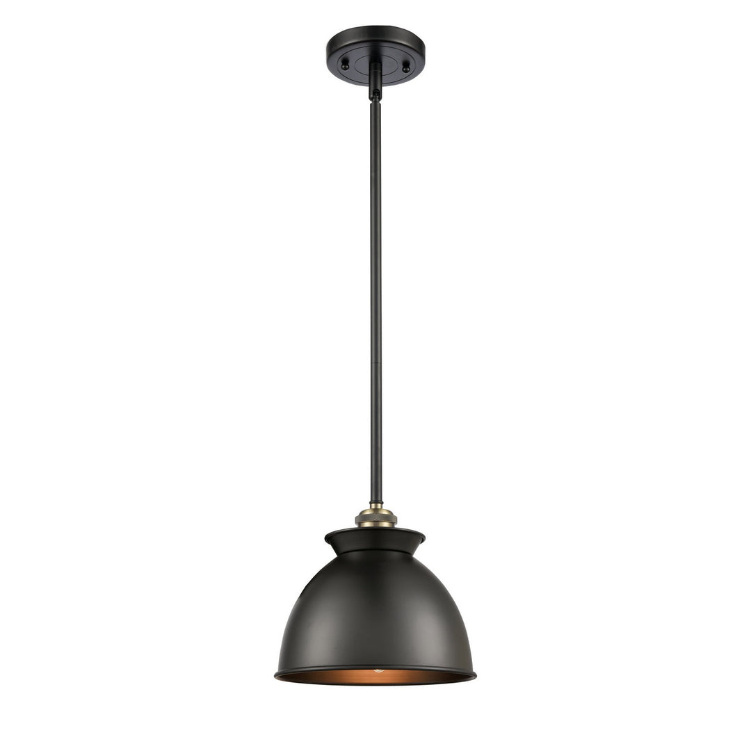 Innovations Ballston 516-1S-BAB-M14-BK Pendant Light - Black Antique Brass