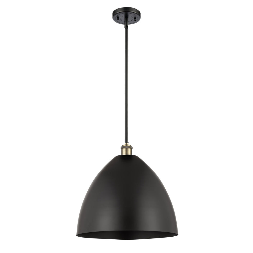 Innovations Ballston 516-1S-BAB-MBD-16-BK Pendant Light - Black Antique Brass