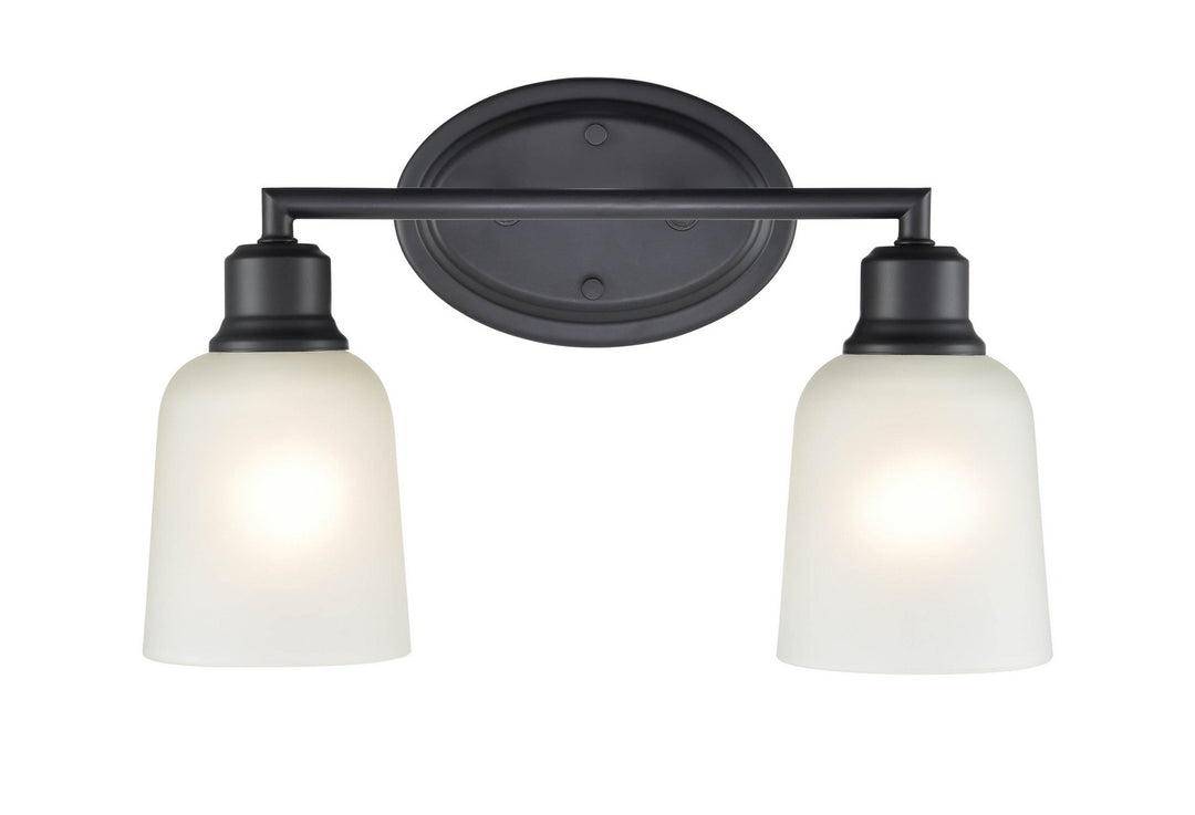 Millennium Amberle 2802-MB Bath Vanity Light 16 in. wide - Matte Black