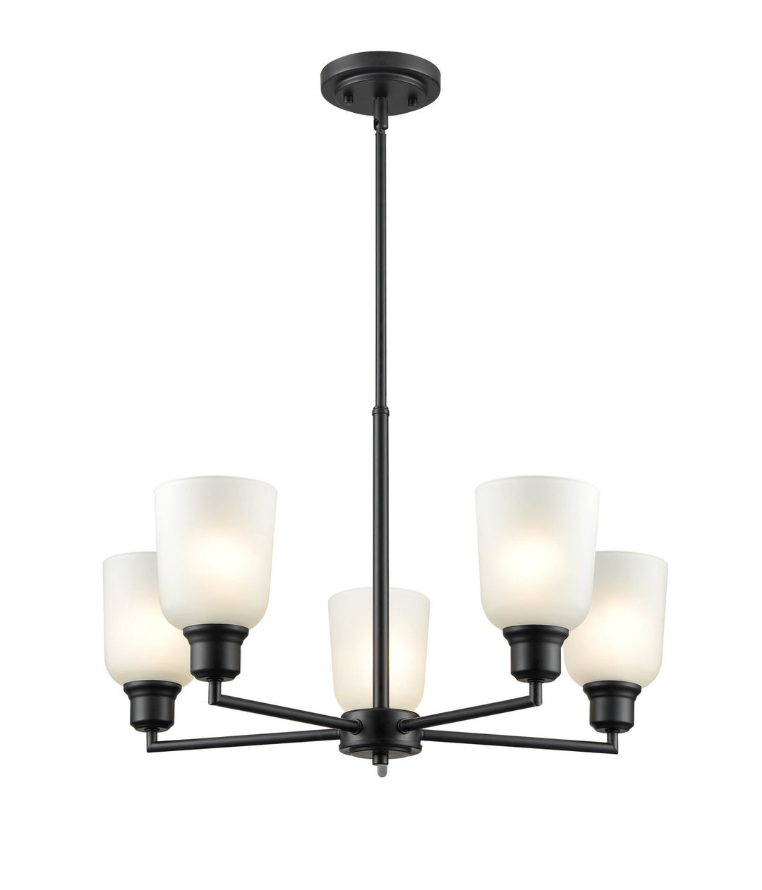 Millennium Amberle 2815-MB Chandelier Light - Matte Black