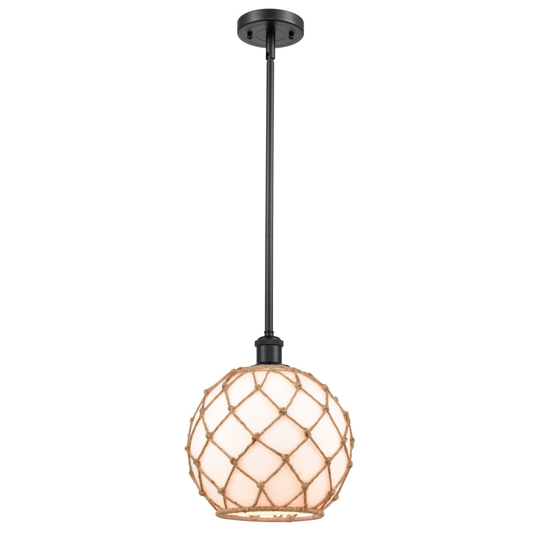 Innovations Ballston 516-1S-BK-G121-10RB-LED Pendant Light - Matte Black