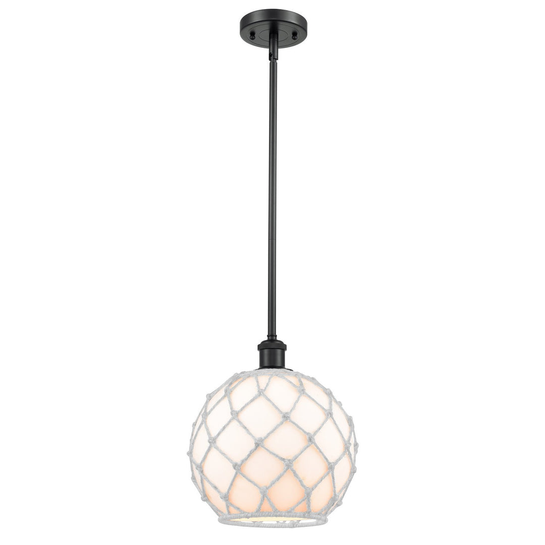 Innovations Ballston 516-1S-BK-G121-10RW-LED Pendant Light - Matte Black