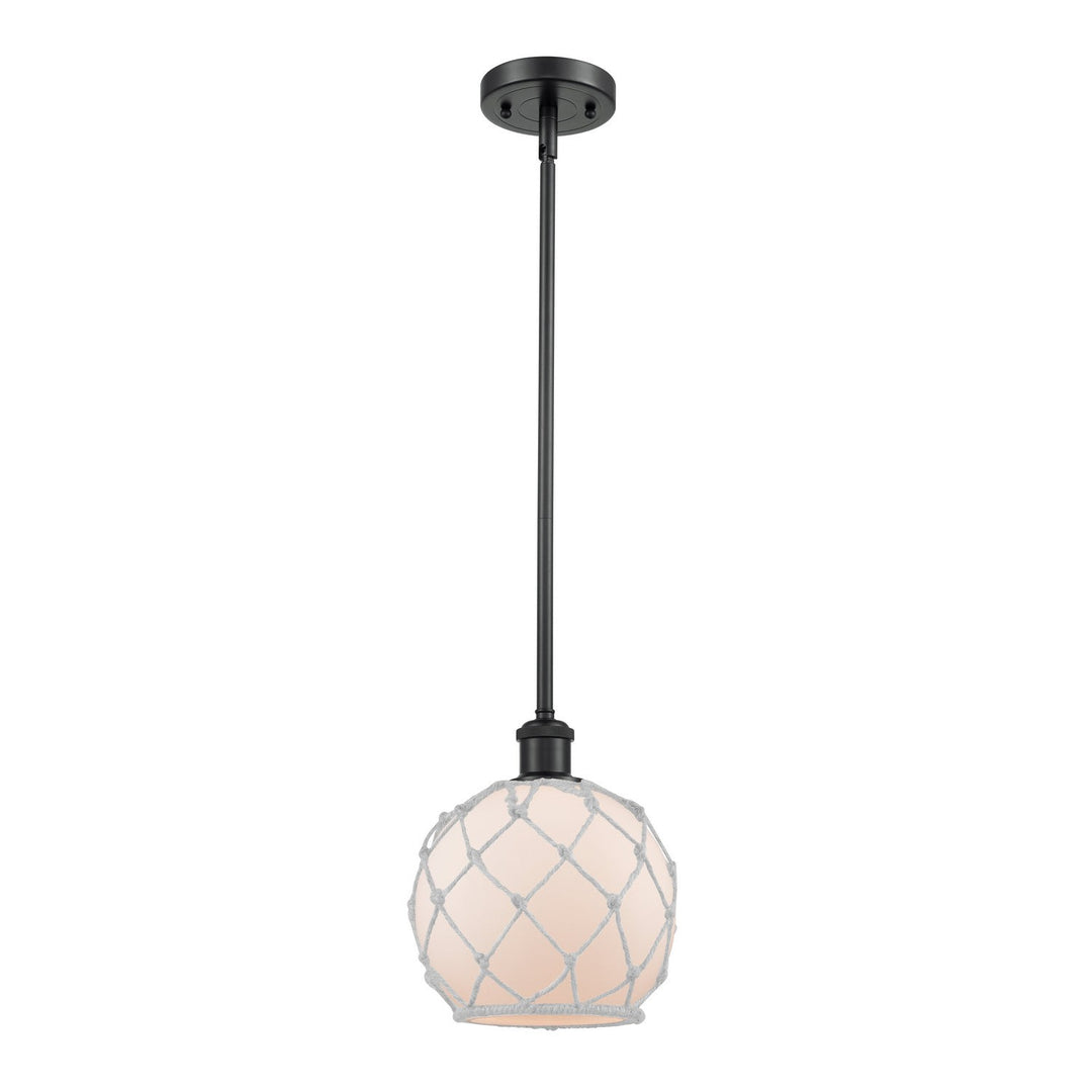Innovations Ballston 516-1S-BK-G121-8RW-LED Pendant Light - Matte Black
