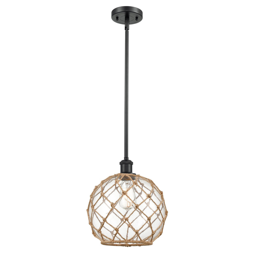 Innovations Ballston 516-1S-BK-G122-10RB Pendant Light - Matte Black
