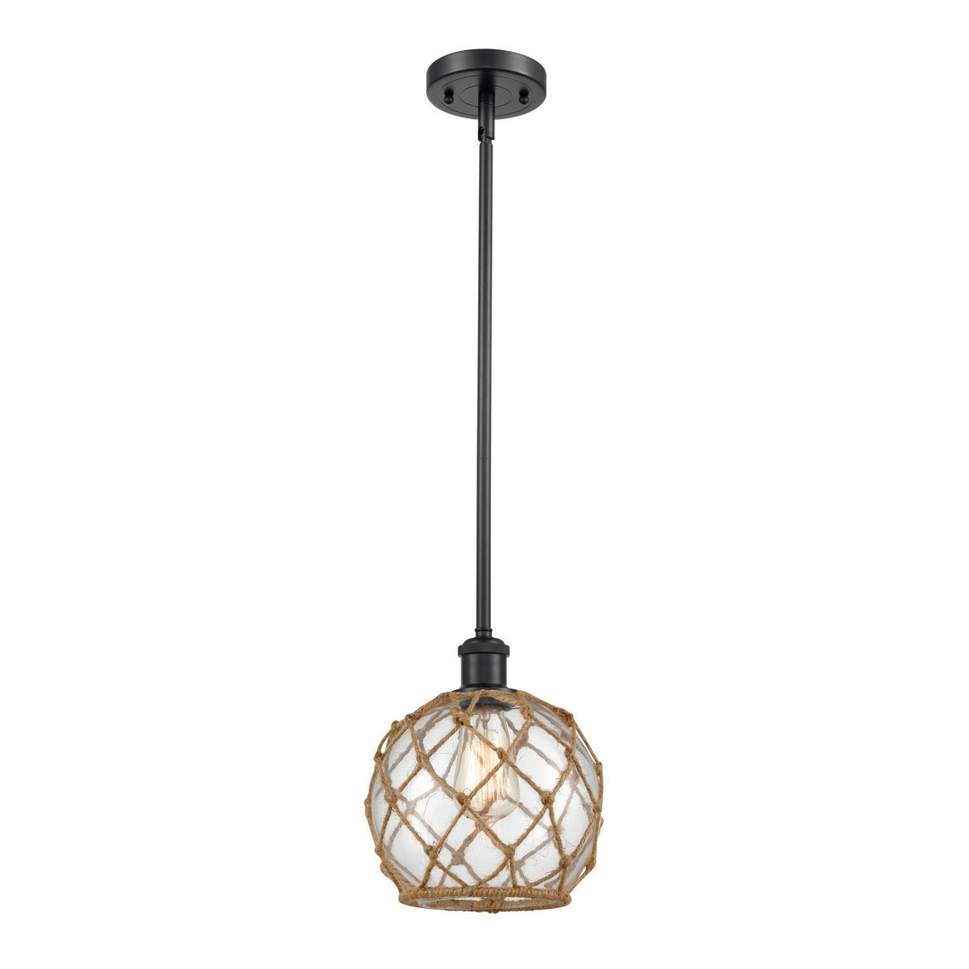 Innovations Ballston 516-1S-BK-G122-8RB-LED Pendant Light - Matte Black