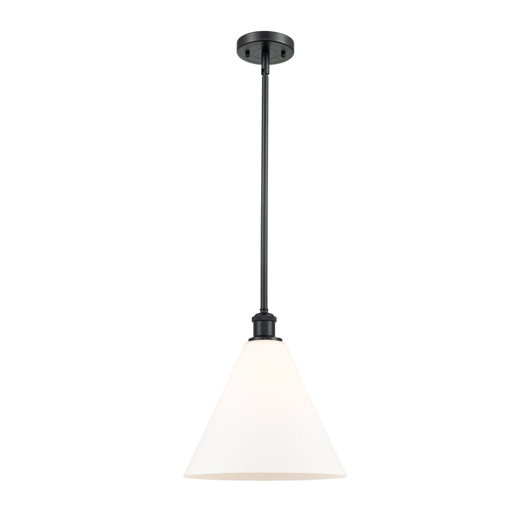 Innovations Ballston 516-1S-BK-GBC-121 Pendant Light - Matte Black