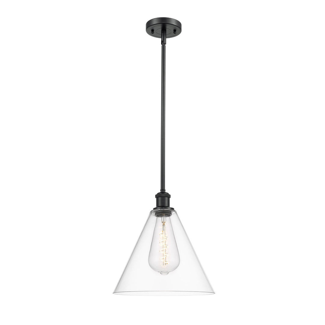 Innovations Ballston 516-1S-BK-GBC-122-LED Pendant Light - Matte Black