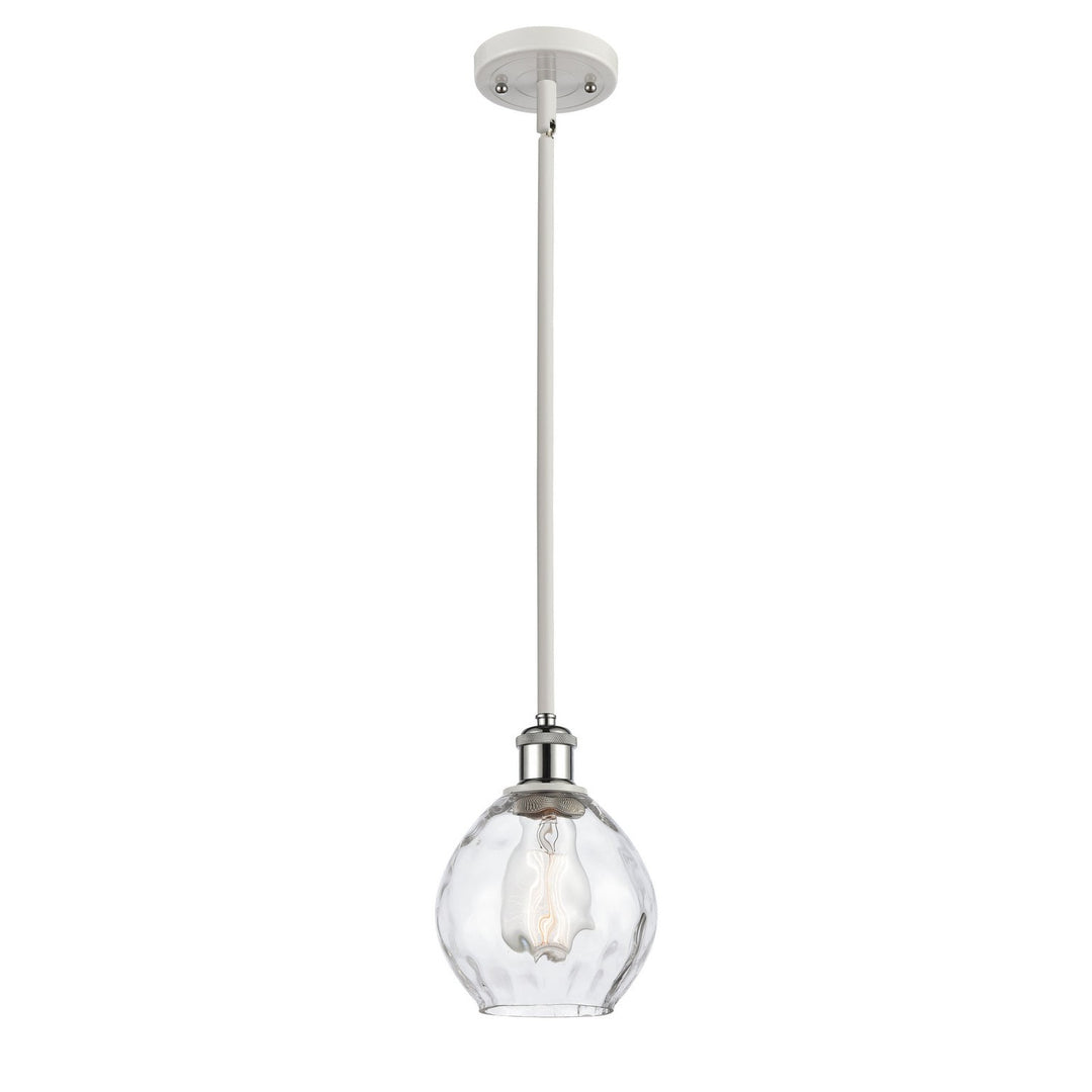 Innovations Ballston 516-1S-WPC-G362-LED Pendant Light - White and Polished Chrome