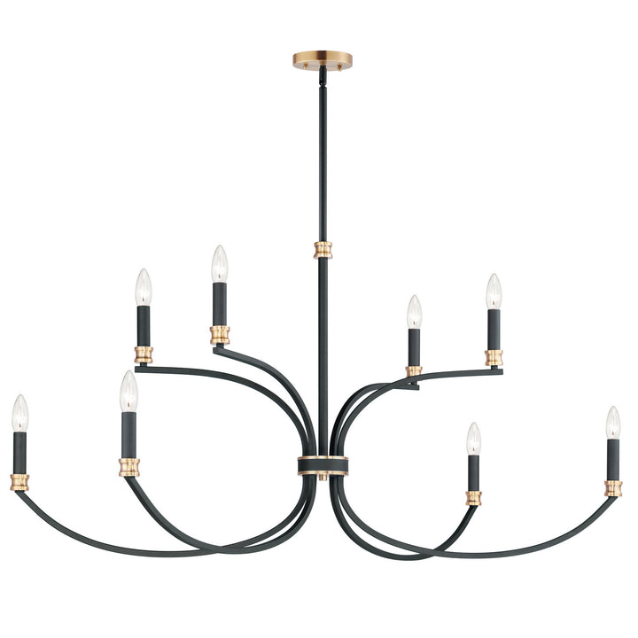 Maxim Charlton 11378BKAB Chandelier Light - Black / Antique Brass