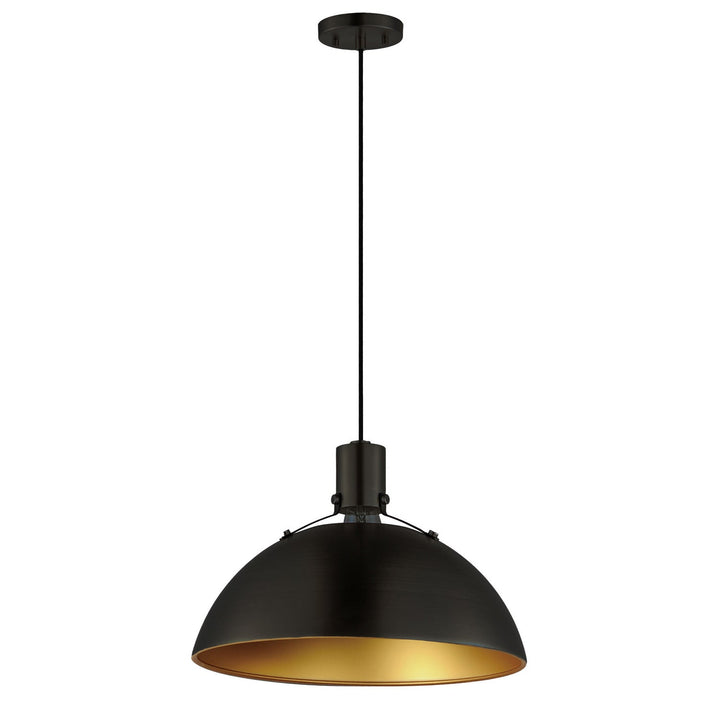 Maxim Dawn 12045ABBK Pendant Light - Antique Brass / Black