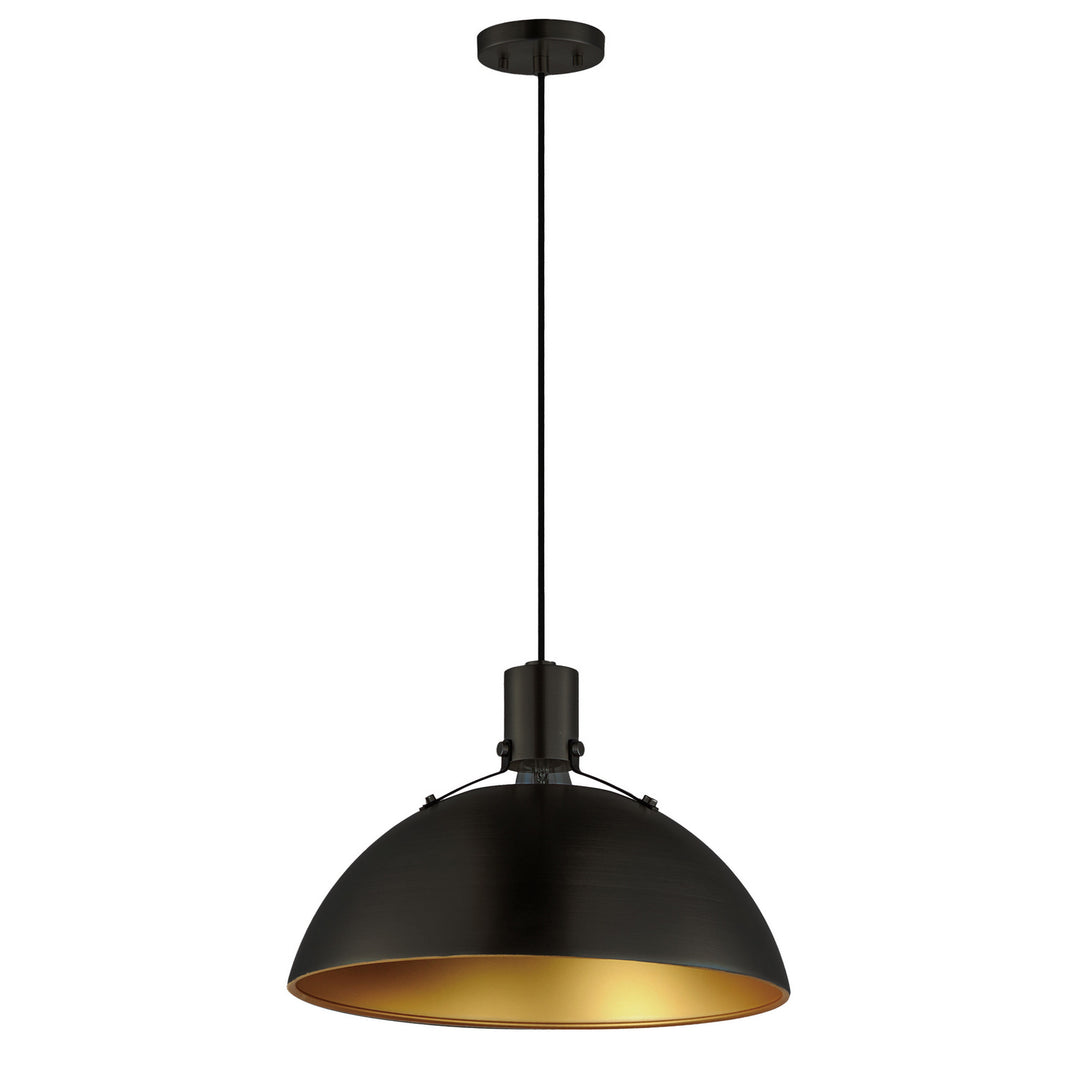 Maxim Dawn 12045ABBK Pendant Light - Antique Brass / Black