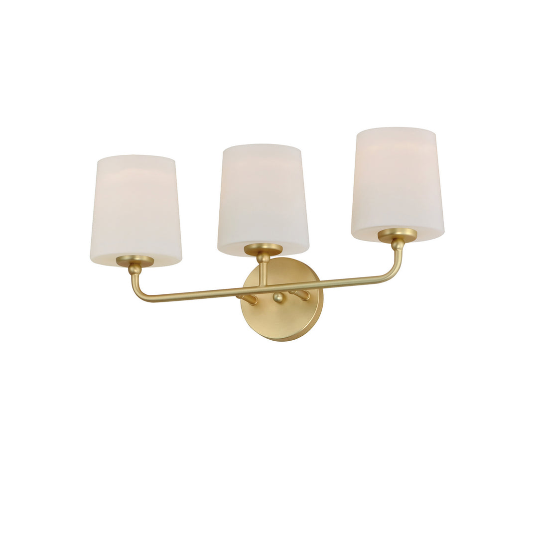 Maxim Bristol 12093SWSBR Bath Vanity Light 21 in. wide - Satin Brass