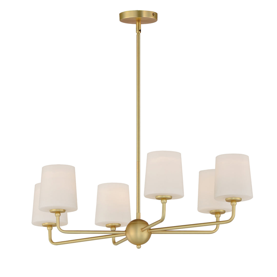 Maxim Bristol 12096SWSBR Chandelier Light - Satin Brass
