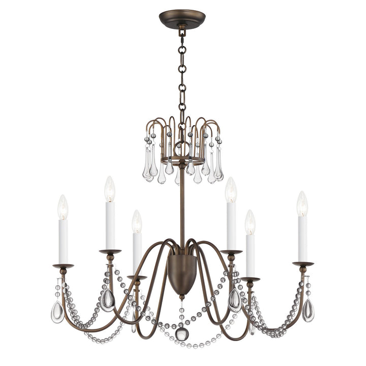 Maxim Plumette 12166CHB/CRY Chandelier Light - Chestnut Bronze