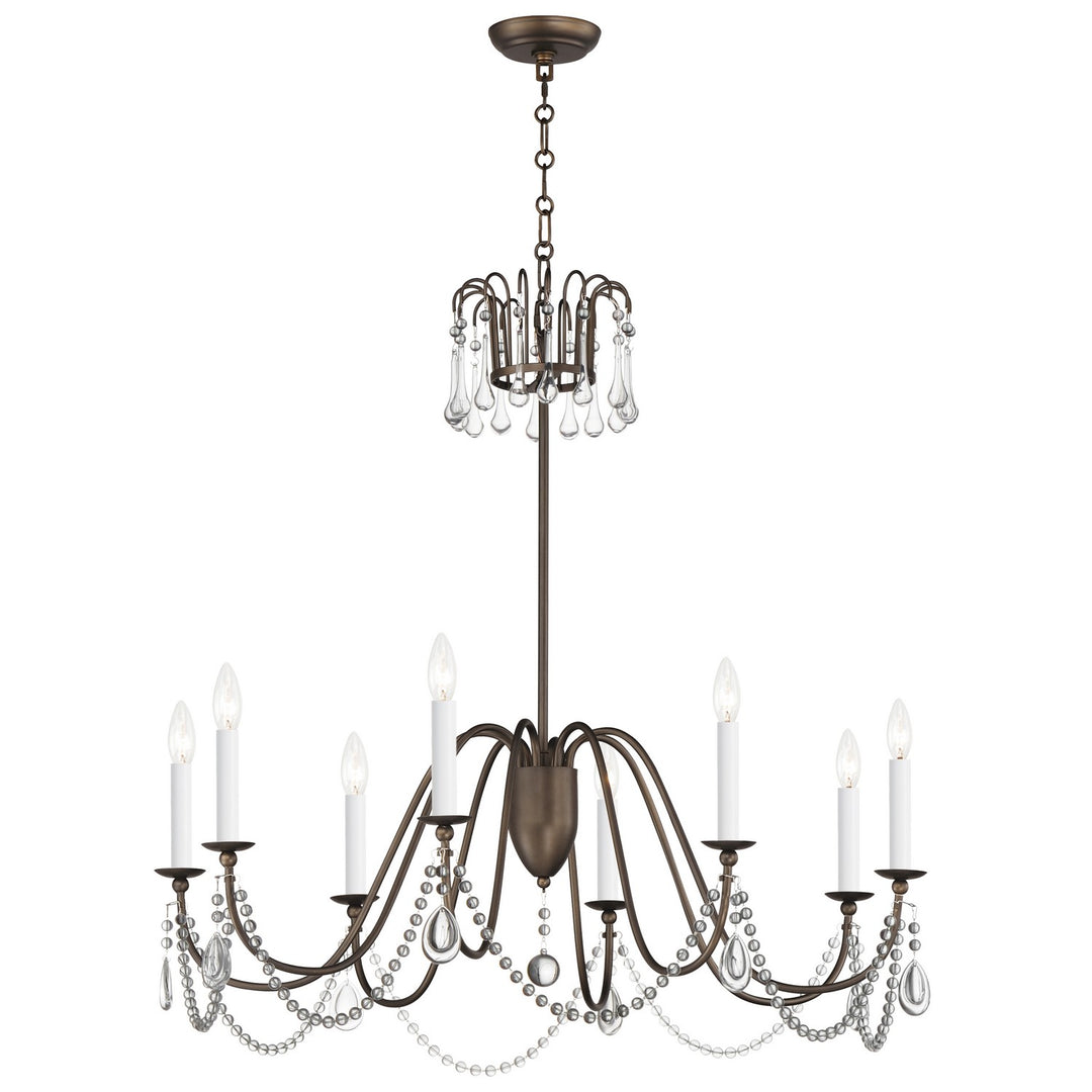 Maxim Plumette 12168CHB/CRY Chandelier Light - Chestnut Bronze