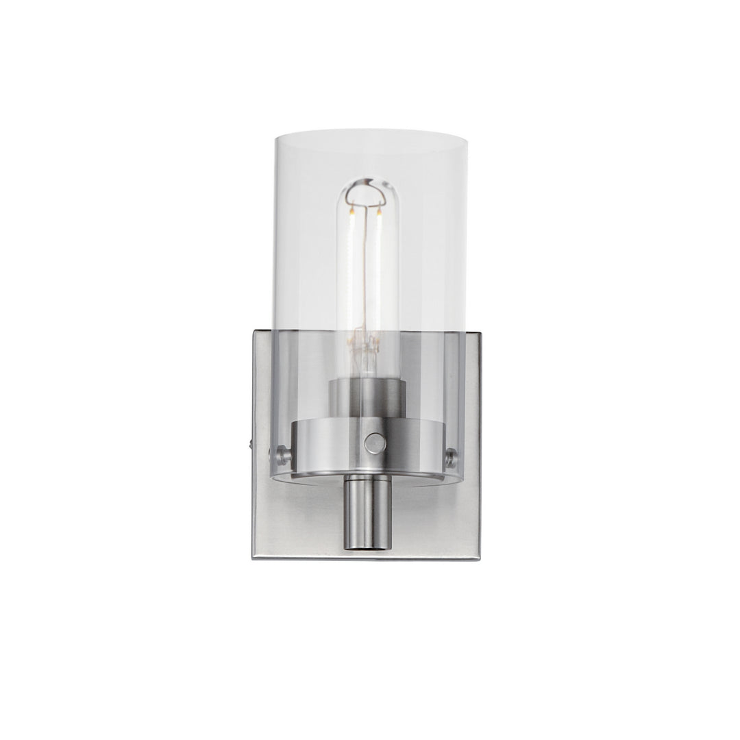 Maxim Pinn 12401CLSN Wall Sconce Light - Satin Nickel