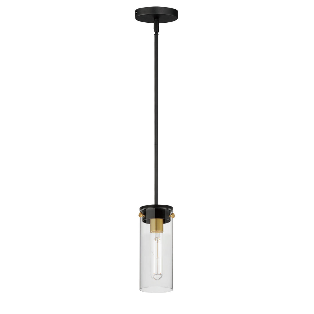 Maxim Pinn 12406CLBKSBR Pendant Light - Black / Satin Brass