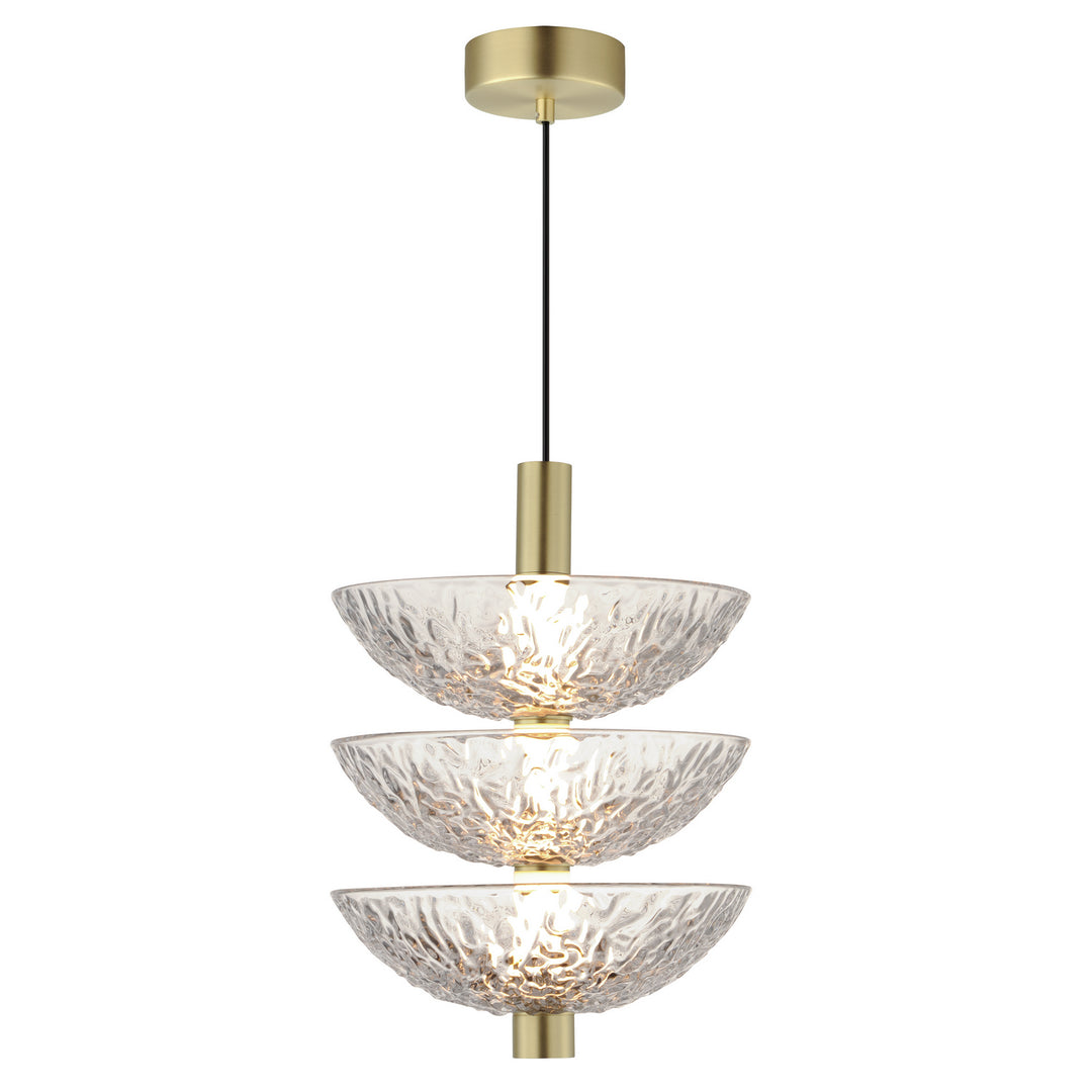 Maxim Metropolis 24983TCSBR Pendant Light - Satin Brass