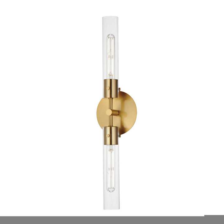 Maxim Equilibrium 26370CLNAB Wall Sconce Light - Natural Aged Brass