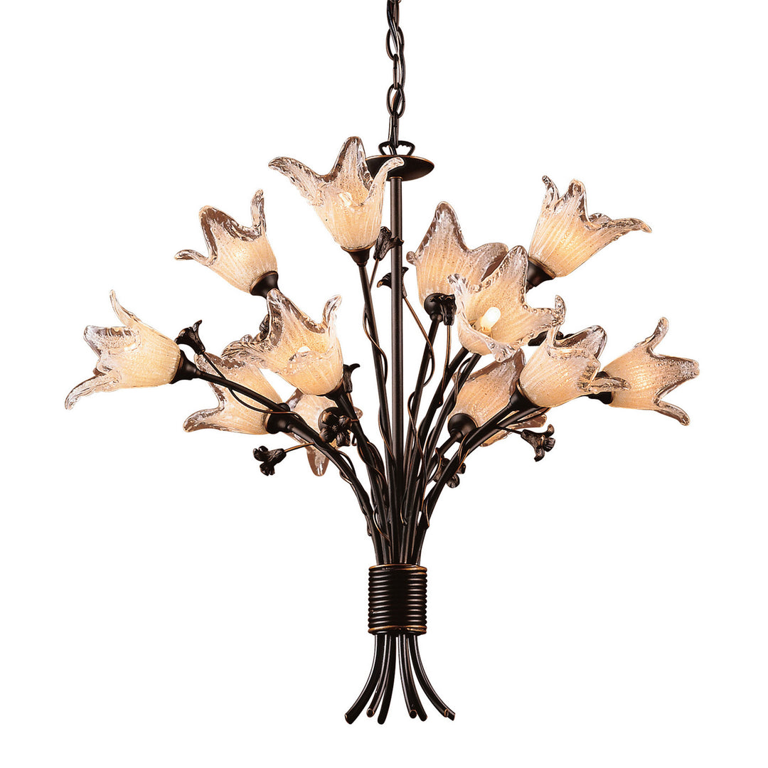 Elk Fioritura 7959/8+4 Chandelier Light - Aged Bronze