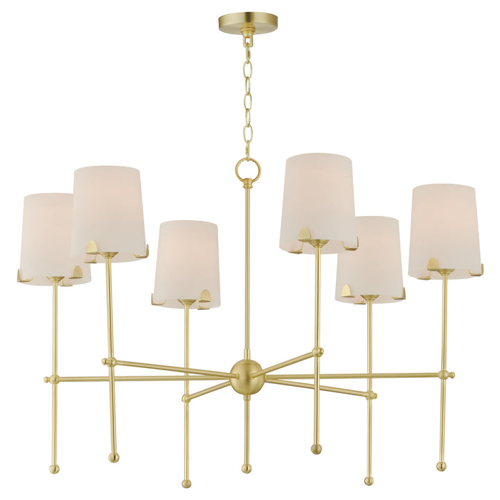 Maxim Huntington 32366WTSBR Chandelier Light - Satin Brass
