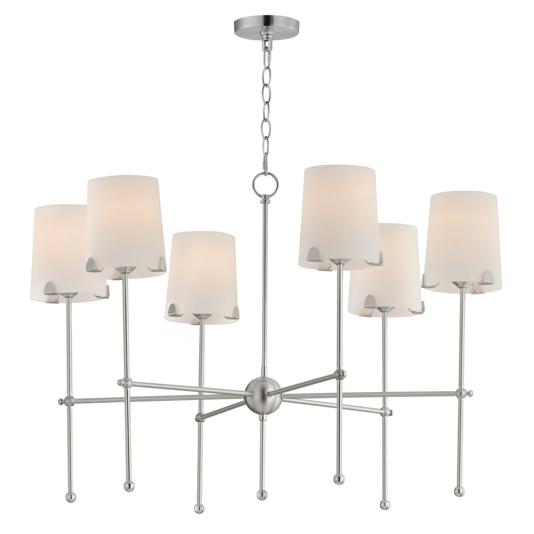 Maxim Huntington 32366WTSN Chandelier Light - Satin Nickel