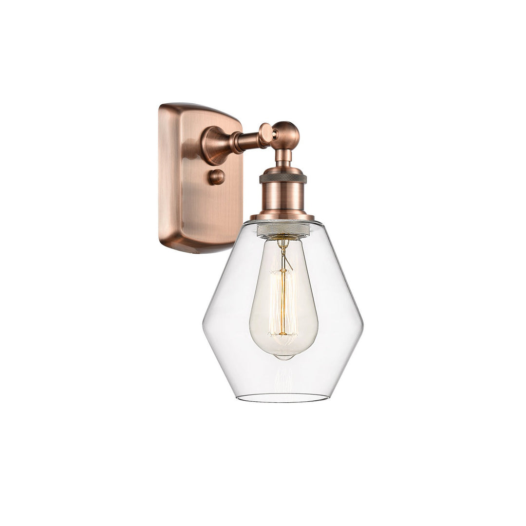 Innovations Ballston 516-1W-AC-G652-6-LED Wall Sconce Light - Antique Copper