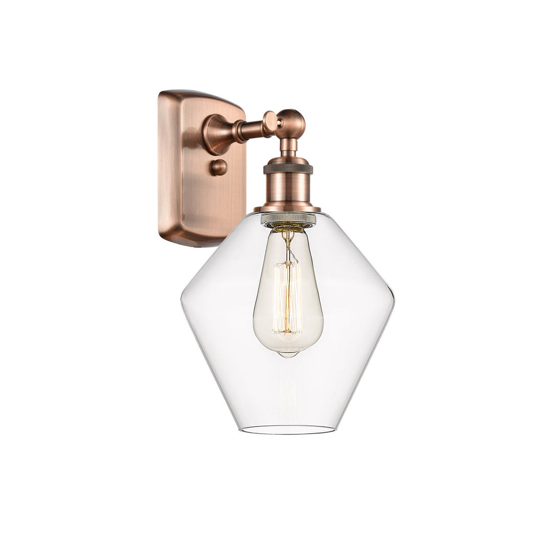 Innovations Ballston 516-1W-AC-G652-8 Wall Sconce Light - Antique Copper