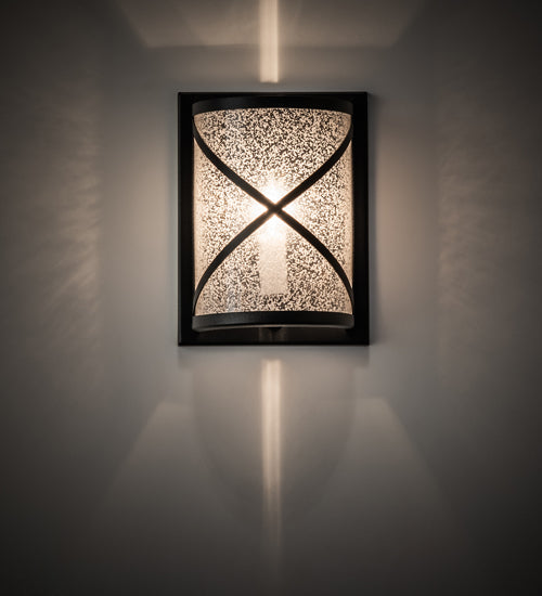 Meyda Tiffany Whitewing 126477 Wall Light - Textured Black Etruscan Acrylic