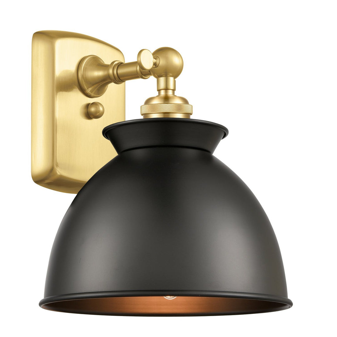 Innovations Ballston 516-1W-SG-M14-BK-LED Wall Sconce Light - Satin Gold