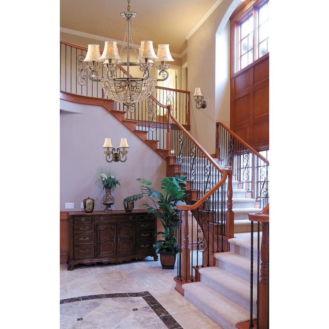 Elk Elizabethan 5967/6+4 Chandelier Light - Dark Bronze