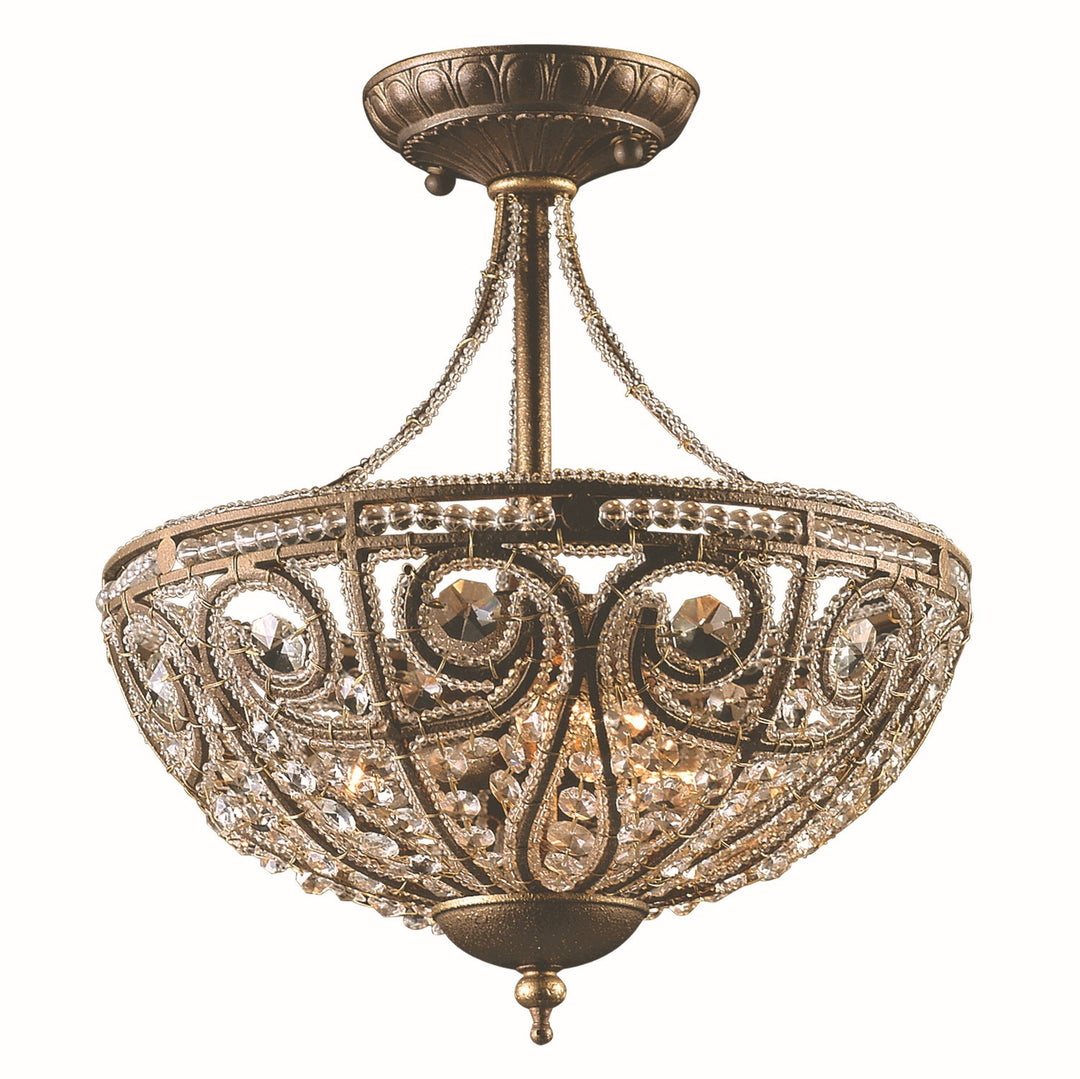 Elk Elizabethan 5964/3 Ceiling Light - Dark Bronze