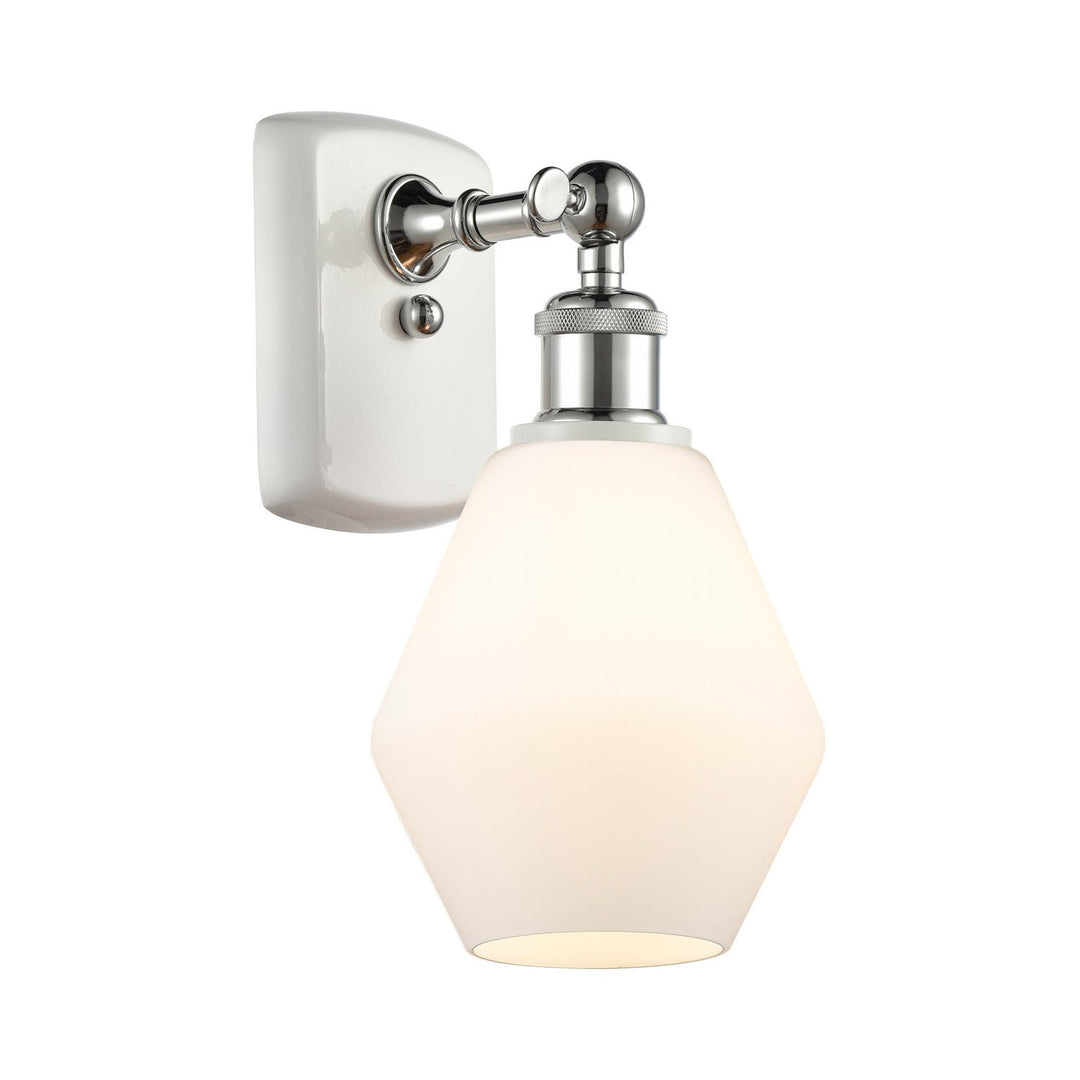 Innovations Ballston 516-1W-WPC-G651-6-LED Wall Sconce Light - White and Polished Chrome