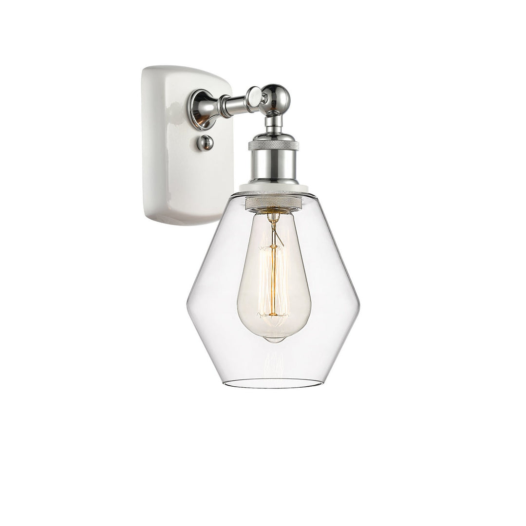 Innovations Ballston 516-1W-WPC-G652-6-LED Wall Sconce Light - White and Polished Chrome