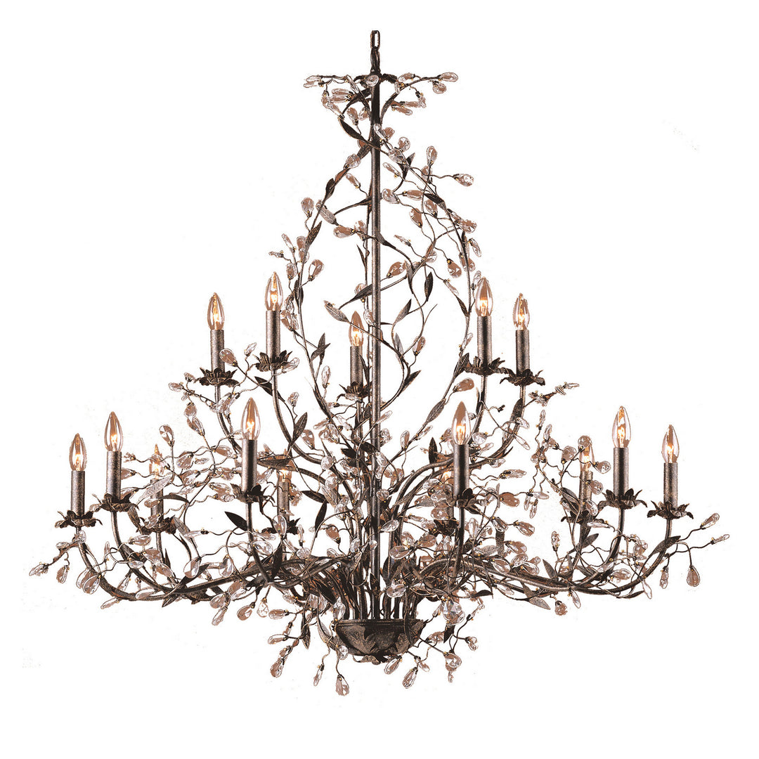 Elk Circeo 8056/10+5 Chandelier Light - Deep Rust